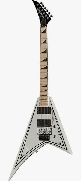 Jackson RRX24M White w/Black PinStripe edestä