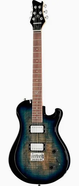 Journey Instruments OE990BL Travel El. Guitar FB edestä