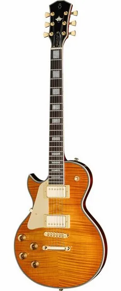 Larry Carlton L7 Dx Amber Burst LH edestä