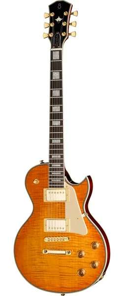 Larry Carlton L7 Dx Amber Burst edestä