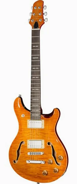 Larry Carlton Q7 Hollow Amber Burst edestä