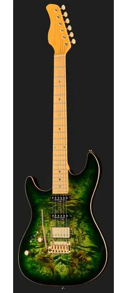 Larry Carlton S10 HSS Transparent Green LH, yksityiskohta 2