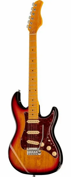 Larry Carlton S5 3-Tone Sunburst edestä
