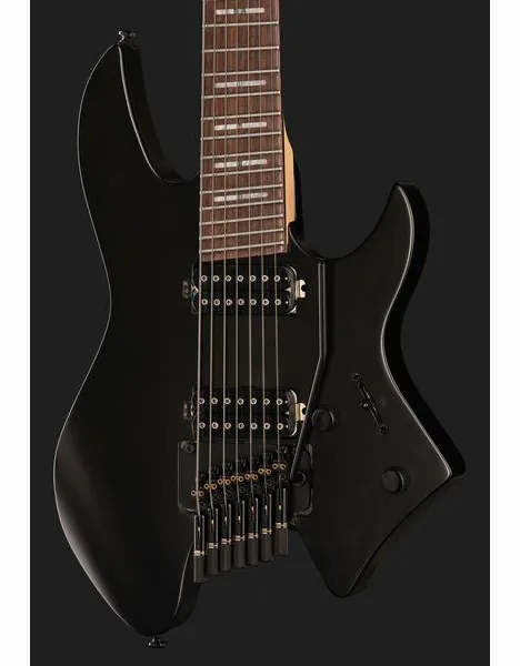 Larry Carlton X6 Headless 7 Black Satin, yksityiskohta 4
