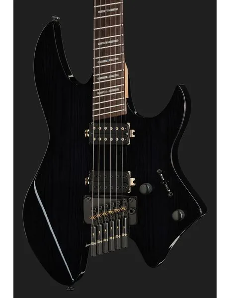 Larry Carlton X6 Headless 6 Trans Black, yksityiskohta 4