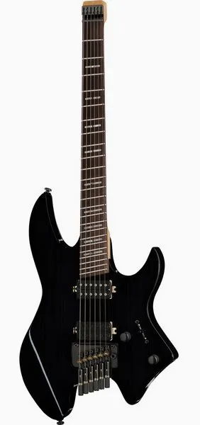Larry Carlton X6 Headless 6 Trans Black edestä