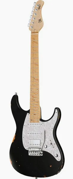 Mayones Guitars Aquila Aged V24 6 MBN edestä