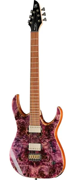Mayones Guitars Duvell Elite 6 Purple NAMM'26 edestä