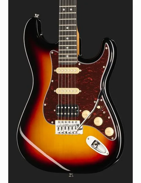 Mooer MSC10 Pro Guitar Sunburst, yksityiskohta 4
