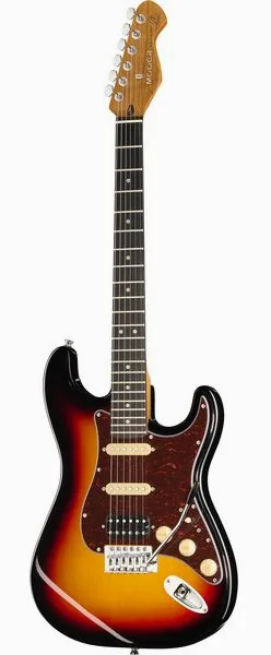 Mooer MSC10 Pro Guitar Sunburst edestä