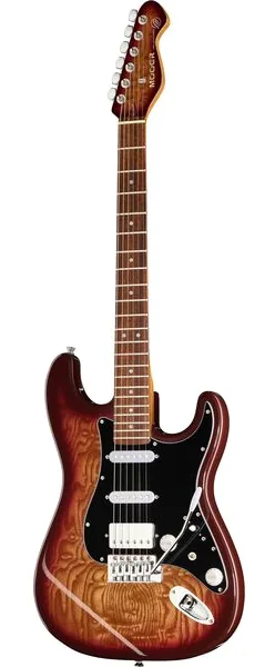 Mooer MSC20 Pro Guitar Amber Brown edestä