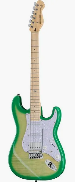 Mooer MSC30 Pro Guitar Lemon Green edestä