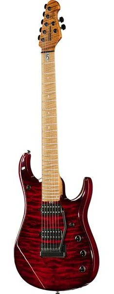 Music Man Petrucci JP15 7 Red Tide Quilt edestä