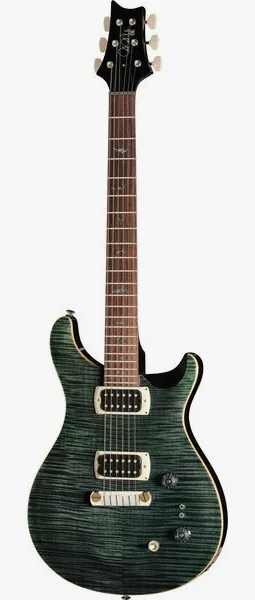 PRS SE Pauls Guitar Teal Black edestä