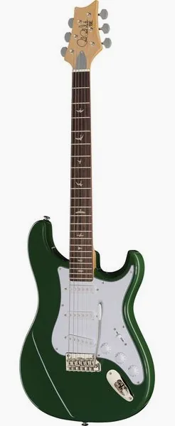 PRS SE Silver Sky Laurel Green edestä