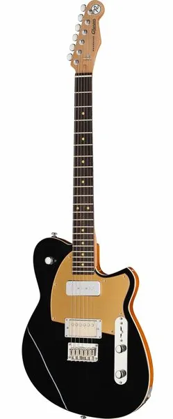 Reverend Charger H90 Midnight Black edestä