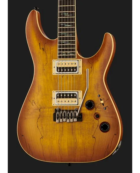 Schecter C-1 Exotic Spalted Maple SNVB, yksityiskohta 4