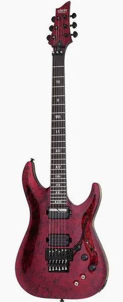 Schecter C-1 FR S Apocalypse Red Reign edestä