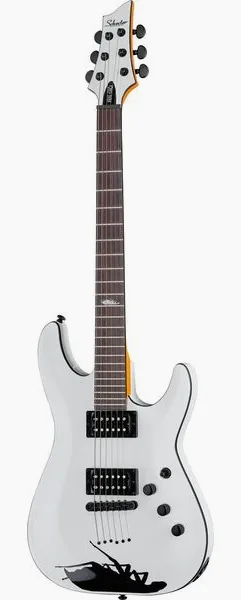 Schecter C-1 Jerry Horton 25th WH edestä