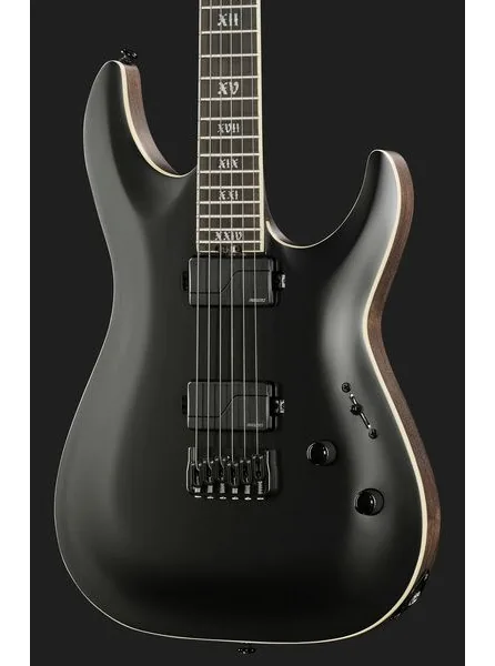 Schecter C-1 SLS Evil Twin Satin Black, yksityiskohta 4