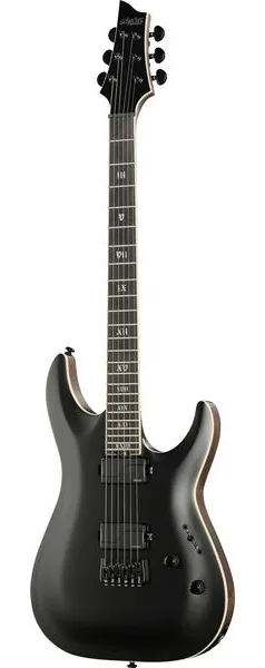Schecter C-1 SLS Evil Twin Satin Black edestä