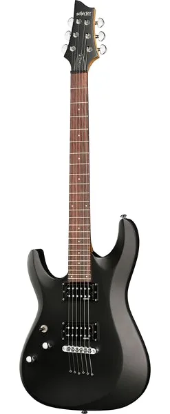 Schecter C-6 Deluxe LH SB edestä