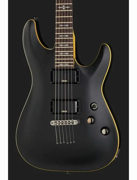 Schecter Demon-6 Satin Black, yksityiskohta 4
