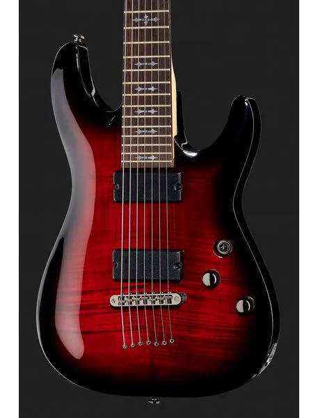 Schecter Demon-7 Crimson Red Burst, yksityiskohta 4