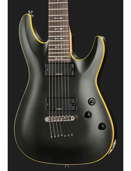 Schecter Demon 7-Satin Black, yksityiskohta 4