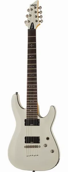 Schecter Demon 7 Vintage White edestä