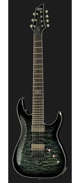Schecter Hellraiser Hybrid C-7 TBB, yksityiskohta 2
