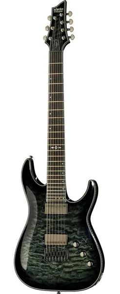 Schecter Hellraiser Hybrid C-7 TBB edestä
