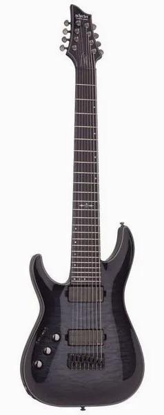 Schecter Hellraiser Hybrid C-8 LH TBB edestä
