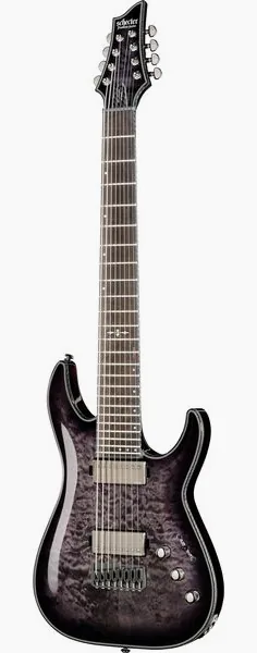 Schecter Hellraiser Hybrid C-8 TBB edestä