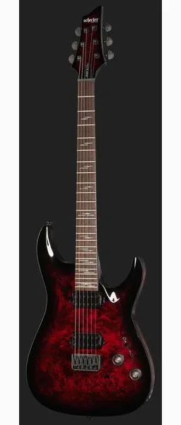 Schecter Omen Elite-6 Black Cherry, yksityiskohta 2