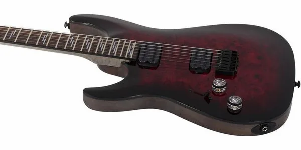 Schecter Omen Elite-6 LH BCHB, yksityiskohta 2