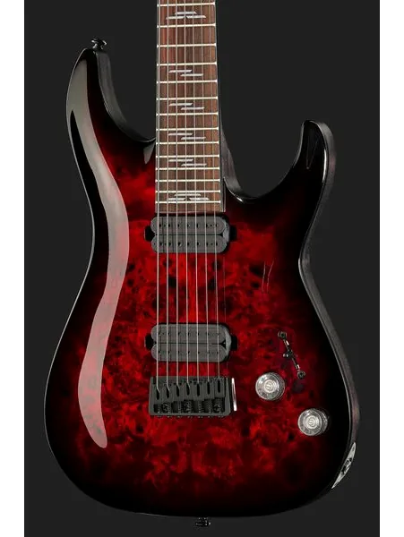 Schecter Omen Elite-7 Black Ch Burst, yksityiskohta 4