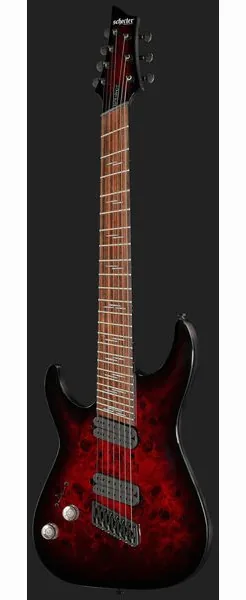 Schecter Omen Elite-7 MS BL Cherry LH, yksityiskohta 2