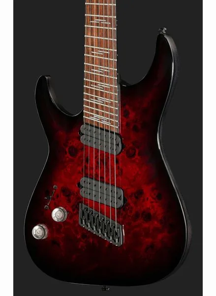 Schecter Omen Elite-7 MS BL Cherry LH, yksityiskohta 4