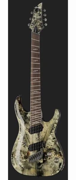 Schecter Omen Elite-7 MS Charcoal, yksityiskohta 2