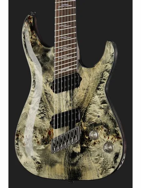 Schecter Omen Elite-7 MS Charcoal, yksityiskohta 4
