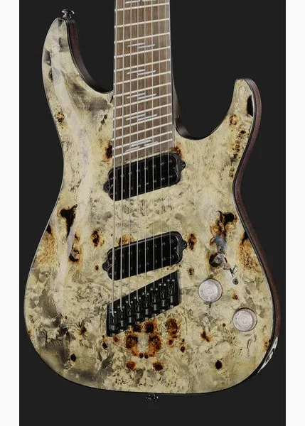 Schecter Omen Elite-8 MS Charcoal, yksityiskohta 4