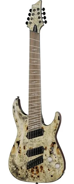 Schecter Omen Elite-8 MS Charcoal edestä