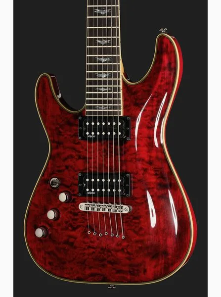 Schecter Omen Extreme-7 LH BKCH, yksityiskohta 4