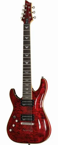Schecter Omen Extreme-7 LH BKCH edestä