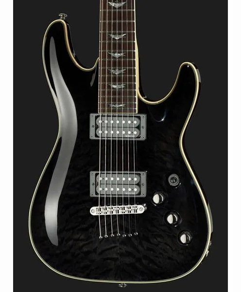 Schecter Omen Extreme 7 STBLK, yksityiskohta 4