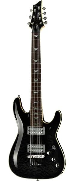 Schecter Omen Extreme 7 STBLK edestä