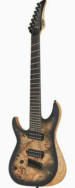 Schecter Reaper 7 Multiscale SCB LH edestä