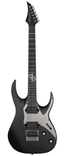 Solar Guitars A1.6DBOP Black Open Pore edestä