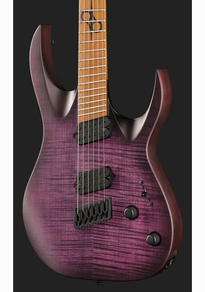 Solar Guitars A1.6FDPB-FF Flame Purple Burst, yksityiskohta 4